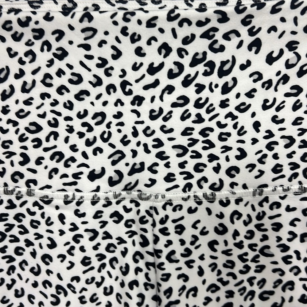 Balance Collection white Cheetah print leggings, Size Small, 22 1/2” inseam - Picture 2 of 8